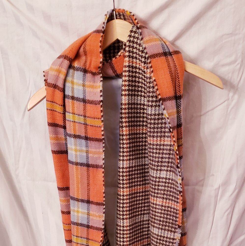Plaid Wool Scarf